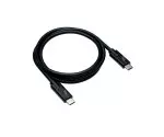 Datový a nabíjecí kabel USB 3.2, typ zástrčky C-C, podporuje nabíjení 100 W (20 V/5 A), černý, polybag, 0,50 m