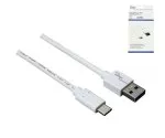 USB 3.1 Cable Type C - 3.0 A , white, Box, 0.5m Dinic Box, 5Gbps, 3A charging