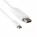 USB 3.1 kabel tip C vtič na DisplayPort vtič, 4K*2K@60Hz, bel, DINIC Blister, 2 m