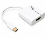 Adapter USB Typ C Stecker auf HDMI Buchse, 4K*2K@60Hz, HDR, weiß, DINIC Polybag