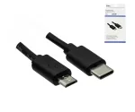 Kabel USB 3.1 typ C - micro B, černý, krabička DINIC s eurootvorem, 0,50 m