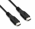 DINIC USB-tyyppi C - C latauskaapeli, 2x USB-tyyppi C uros, 60W, 3A, ulkohalkaisija: 3,5mm, musta, polybag, 1m