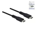 USB Typ C auf C Ladekabel, schwarz, Box, 1.5m 2x USB Typ C Stecker, 60W, 3A, DINIC Box